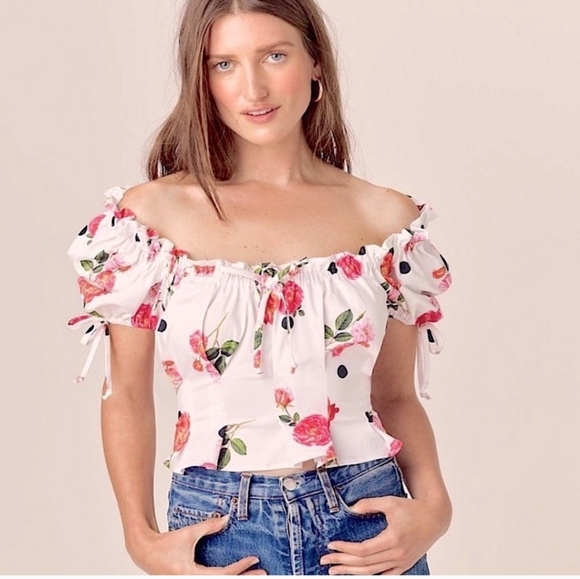 🍋For Love and Lemons Floral Top - Picture 5 of 16